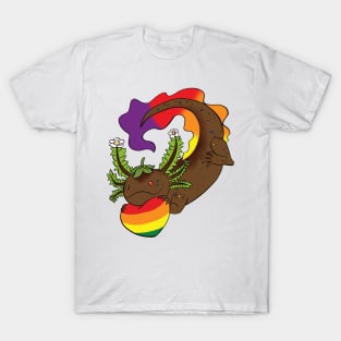 LGBTQIA+ Strawberry Axolotl T-Shirt